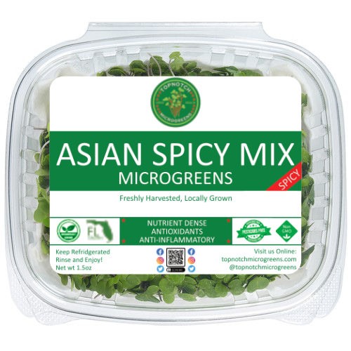 Asian Spicy Mix, Heirloom, Non-GMO, 60g, Package