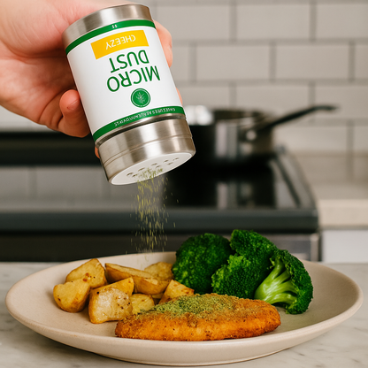 Cheezy MicroDust, Nutrient-Packed Microgreens Seasoning, 1oz, Lifestyle