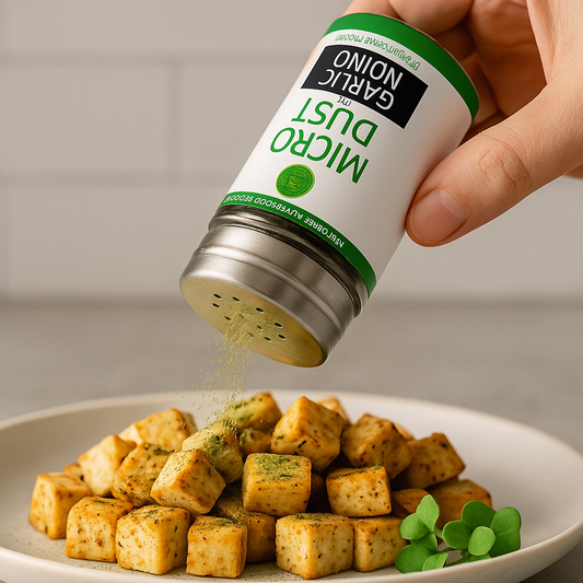 Garlic Onion MicroDust, Nutrient-Packed Microgreens Seasoning, Sprinkling on tofu