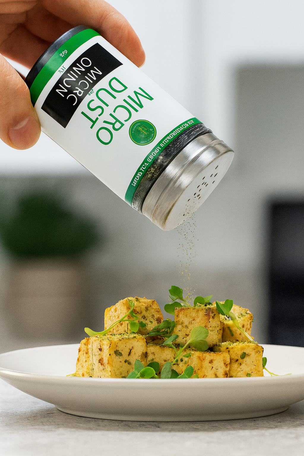 Garlic Onion MicroDust, Nutrient-Packed Microgreens Seasoning, 1oz, lifestyle