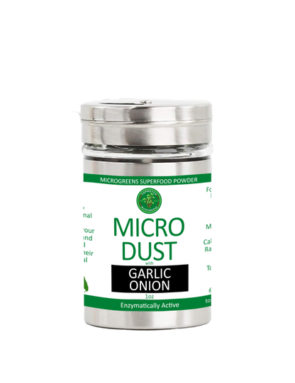 Garlic Onion MicroDust, Nutrient-Packed Microgreens Seasoning, 1oz