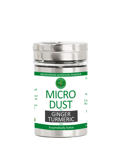 Ginger Turmeric MicroDust, Nutrient-Packed Microgreens Seasoning, 1oz
