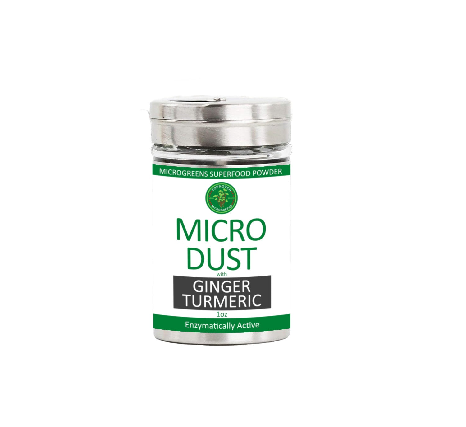 MicroDust, Ginger Turmeric, Microgreens Powder