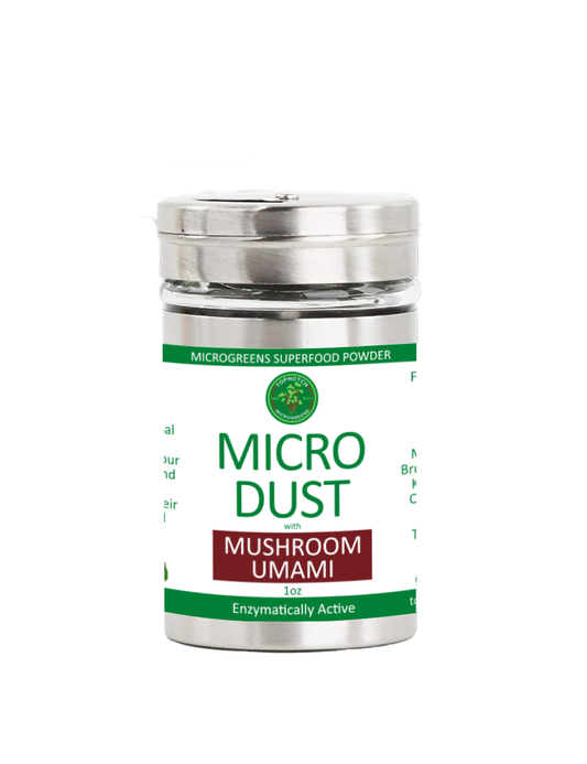 Umami Mushroom MicroDust, Nutrient-Packed Microgreens Seasoning, 1oz